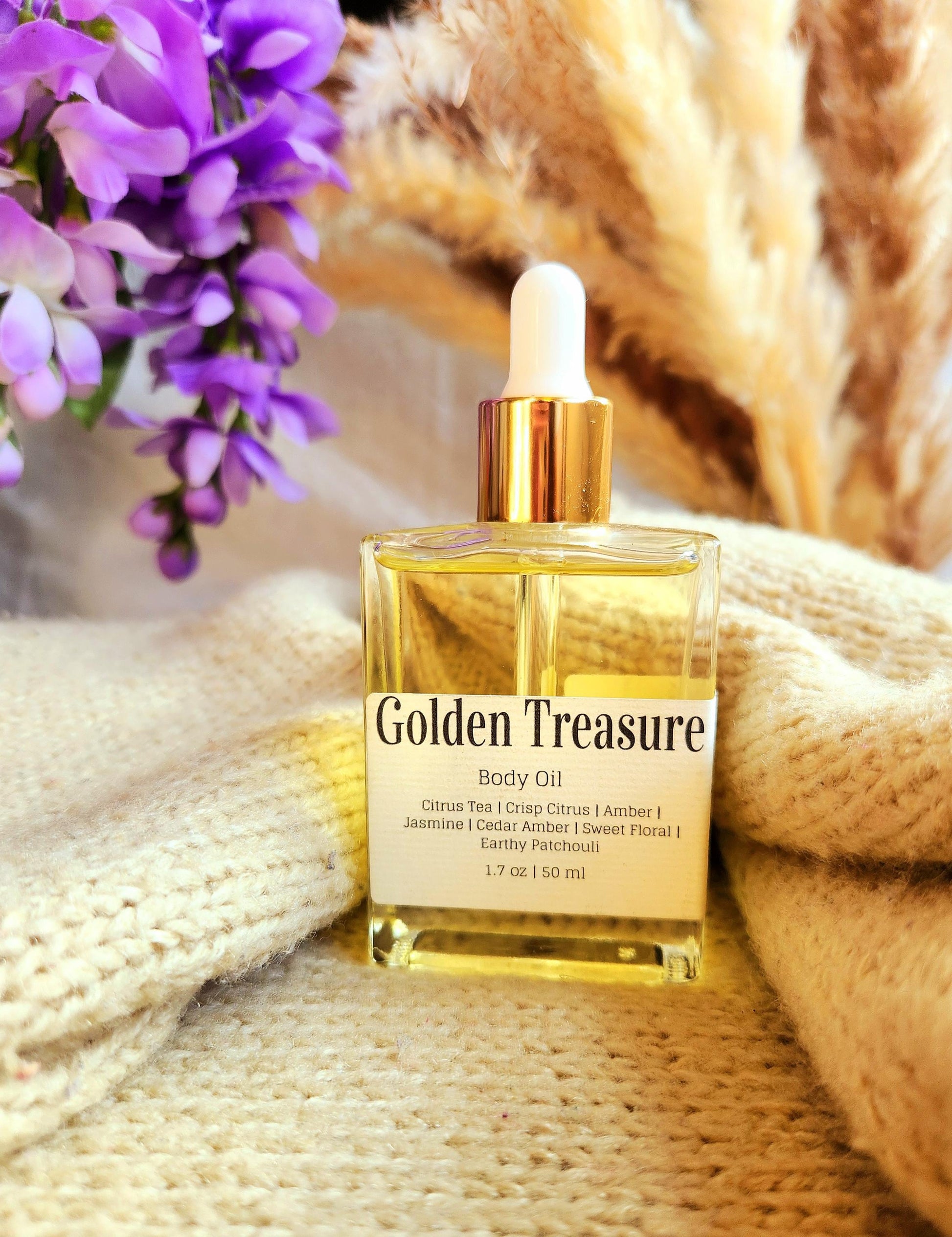 1.7 oz Perfume Body Oil ~ Golden Treasure