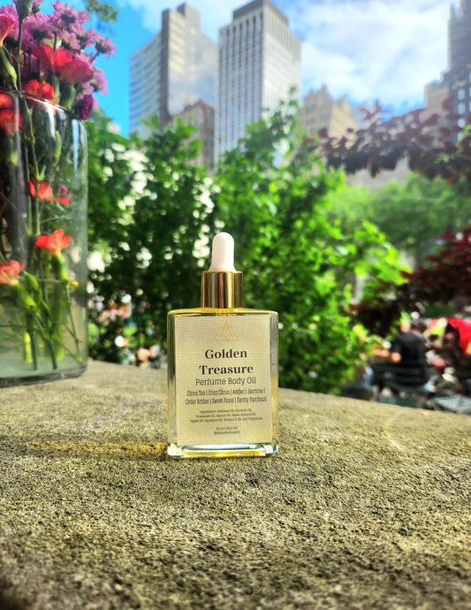 1.7 oz Perfume Body Oil ~ Golden Treasure