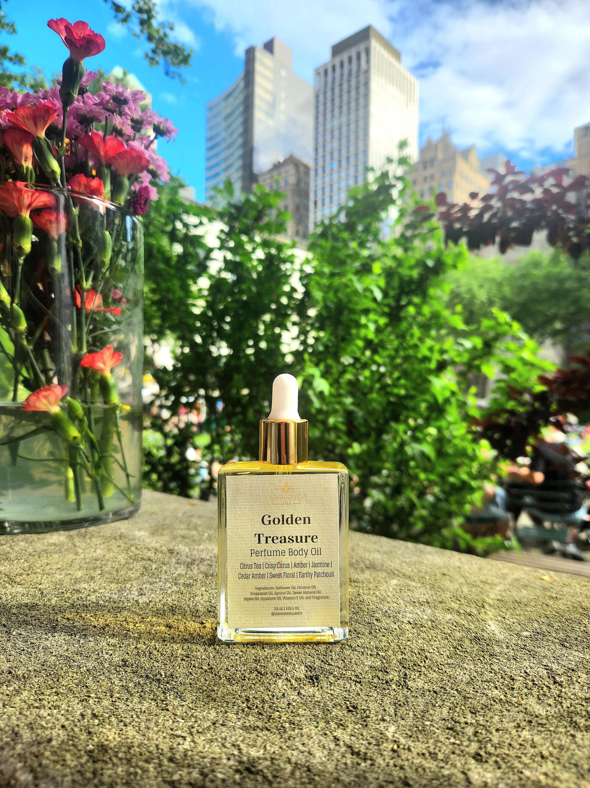 1.7 oz Perfume Body Oil ~ Golden Treasure